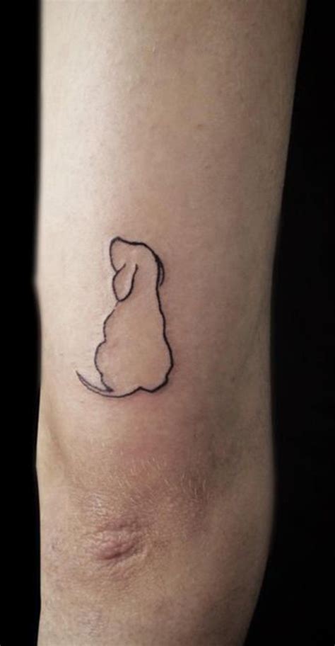 dog outline tattoo|minimalist dog tattoos.